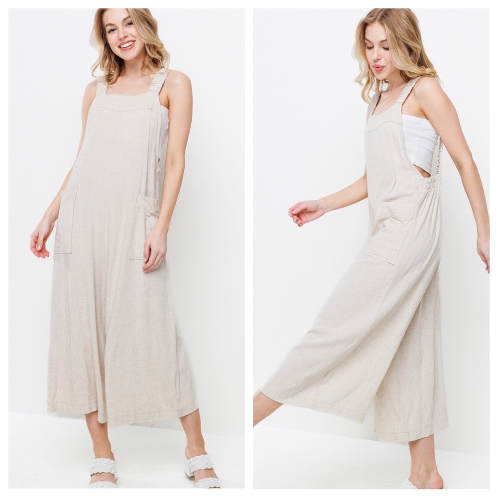 05 Boho Wide Leg Backless Jumpsuit